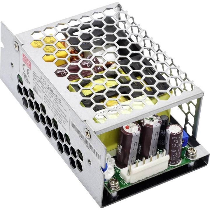 Actual product image MeanWell RPS-200-12-C AC/DC power supply module, closed 16.7 A 200.4 W, 140.4 W 1 V (Power supply)