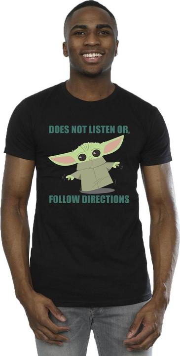 Immagine prodotto Star Wars The Mandalorian Grogu Does Not Listen Maglietta Uomo (3XL)