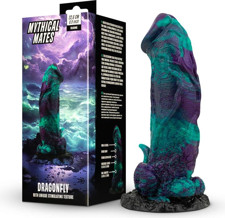 Produktbild Mythical Mates Dragonfly Dildo Lila & Grün