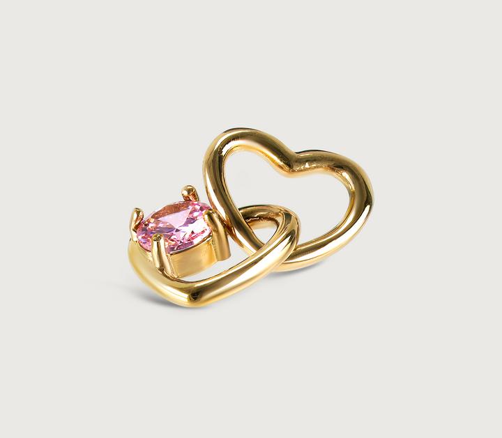 Produktbild Hey Harper Locked Love Charm (14k Gold plattiert Edelstahl und PVD-Beschichtung)