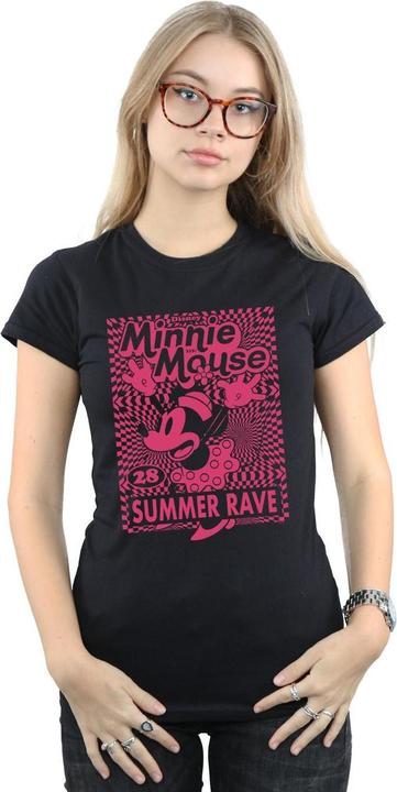 Actual product image Disney Womens/Ladies Minnie Mouse Summer Party Cotton T-Shirt (S)