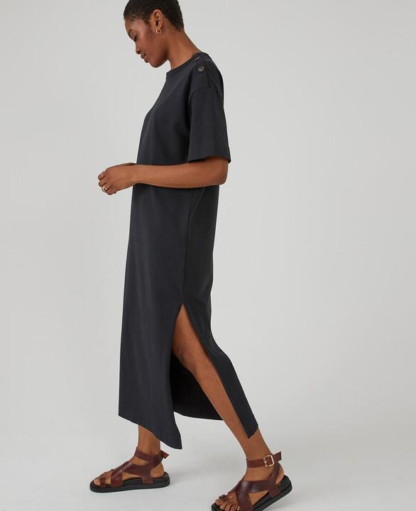 Produktbild La Redoute Collections Langes Jerseykleid mit Knopfleiste an der Schulter (M)