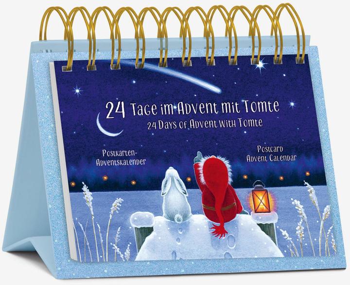 Actual product image Postcard Advent Calendar /"24 days in Advent with Tomte/"