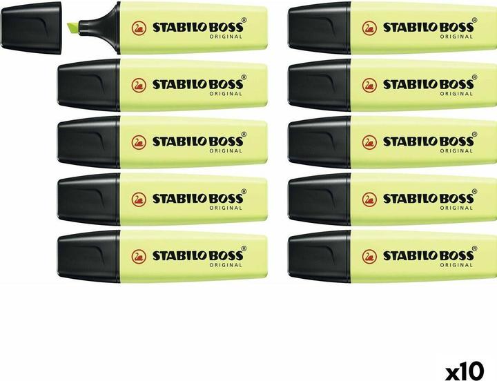 Actual product image STABILO Highlighter Boss Original (Yellow green, 5 mm, 10 x)