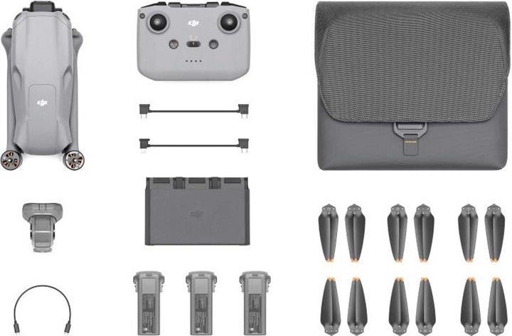Produktbild DJI Air 3 Fly More Combo (RC-N2) (46 min, 720 g, 48 Mpx)
