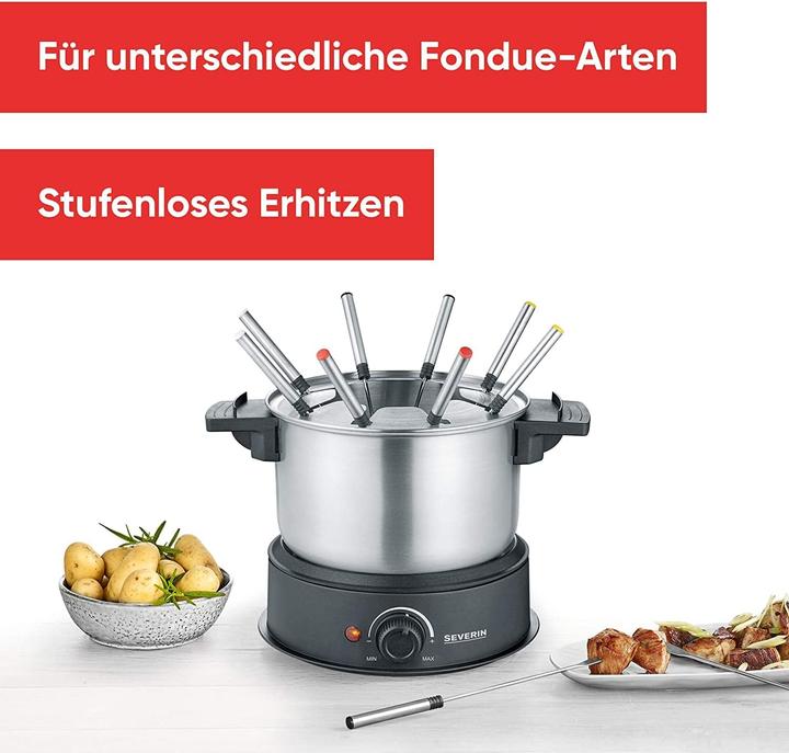 Actual product image Severin FO 2470 (Chocolate fondue, Cheese fondue, Chinoise Fondue, Fondue Bourguignonne)
