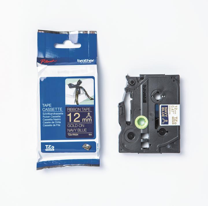 Immagine prodotto Brother TZe-RN34 (1.20 cm, Blu, Oro)