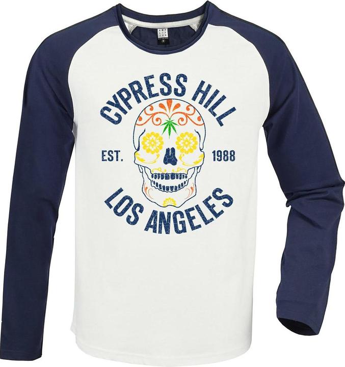 Amplified Floral Skull TShirt Langärmlig