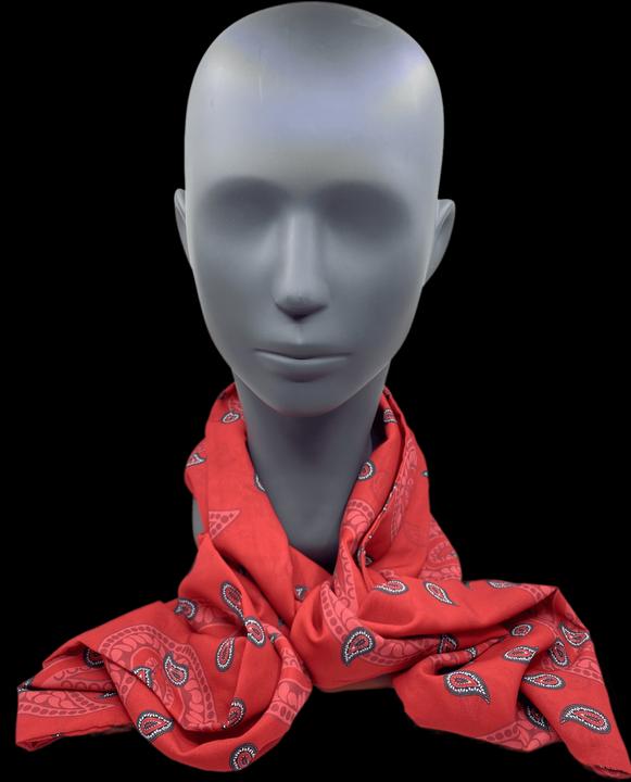 Industyle Design Foulard / Schal im Glarner Paisley Design, rot