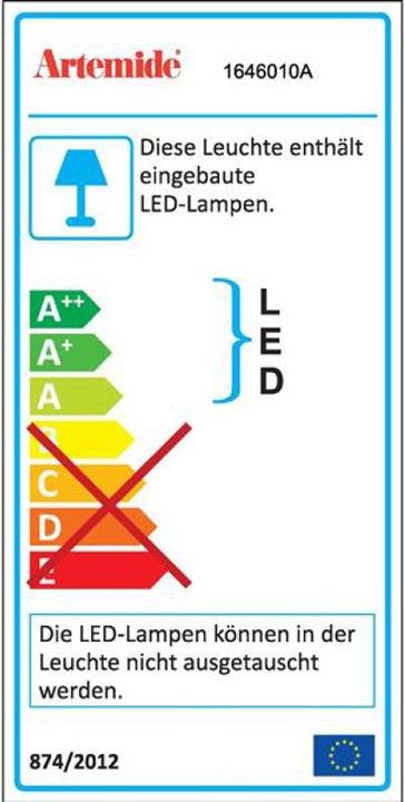 Etichetta energetica Artemide Microsurf (2000 lm)