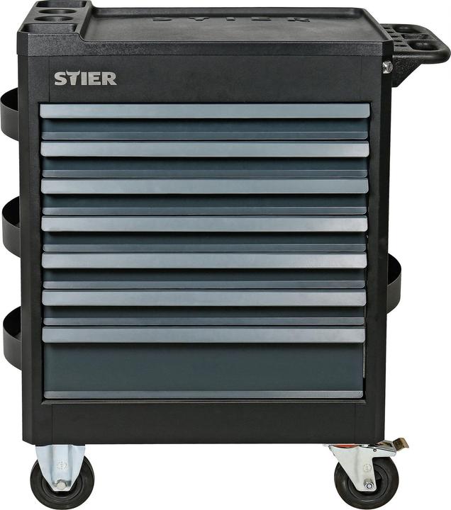 Actual product image Stier Chariot d'atelier Premium vide avec couvercle en plastique