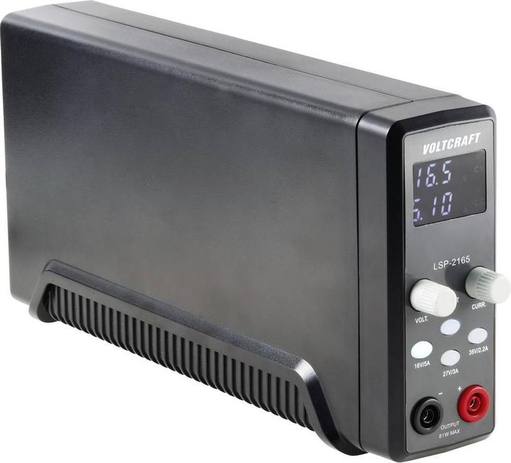 Produktbild Voltcraft LSP-2165 19 Zoll Labornetzgerät, einstellbar 0.1 - 36 V/DC 0.01 - 5A 80W schmale Bauform