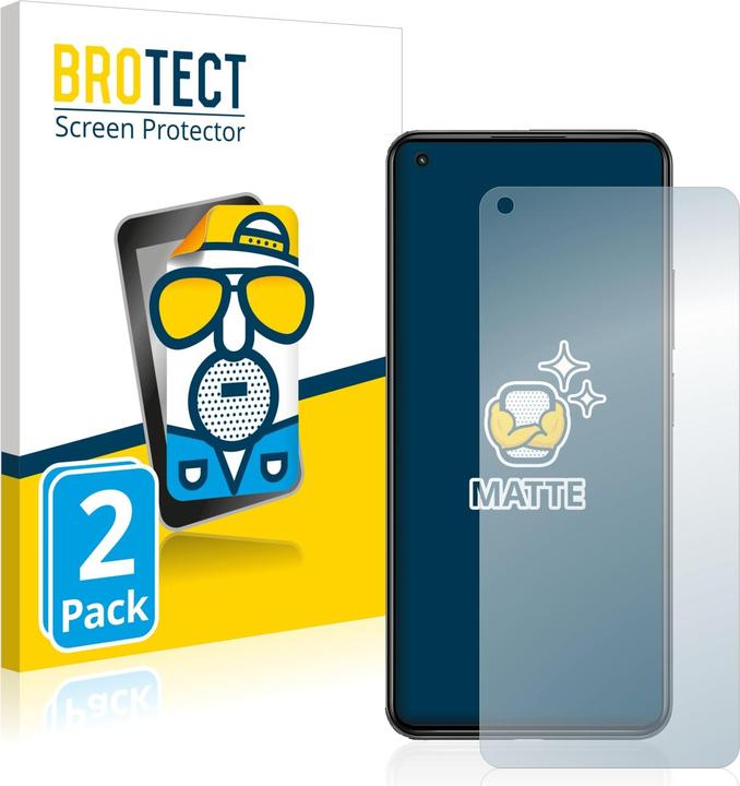 Actual product image BROTECT Anti-glare screen protector matt (2 Piece, Xiaomi Mi 11 Lite)