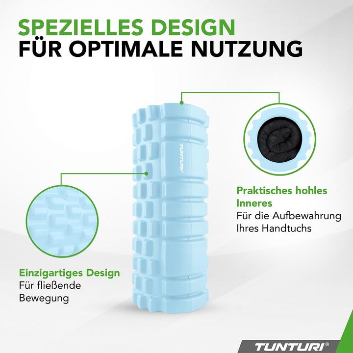 Produktbild Tunturi Yoga Massageroller 33 cm Hellblau