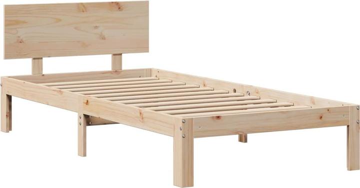 Productafbeelding VidaXL Massief houten bed Houten bed met plank zonder matras 90x200cm grenen (90 x 200 cm)