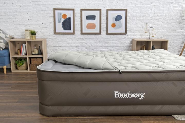 Actual product image Bestway Fortech Duvet Top Airbed Queen Built-in (152 x 203 cm)