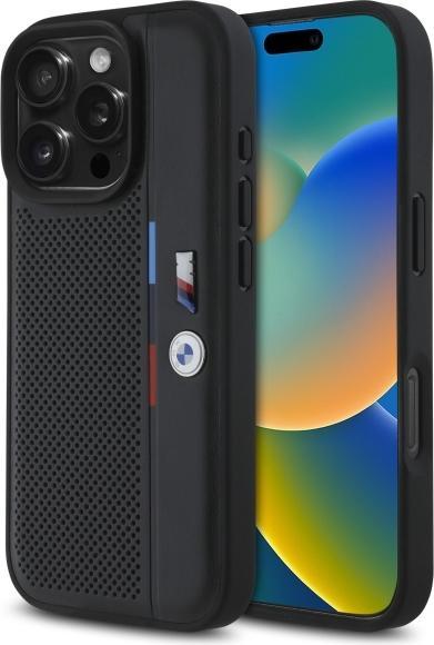 Immagine prodotto BMW BMHCP16X23PUPVK Custodia rigida per iPhone 16 Pro Max 6,9" in pelle/nero M Linea di dettaglio (Apple iPhone 16 Pro Max)