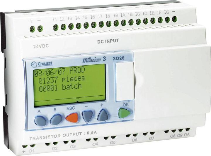 Actual product image Crouzet M3 controller, 26 I/O trans O/P 24Vdc
