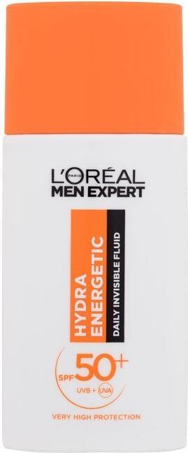 L'Oréal Paris L'Oreal Paris Hydrating Fluid Spf 50+ Men Expert Hydra Energetic Invisible Anti-Uv Fluid - 50 Ml (Sonnencreme Gesicht, SPF 50, 50 ml)