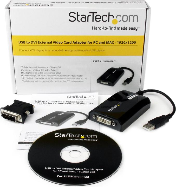 Actual product image StarTech USB To Dvi Adapter Card (DVI, 5.50 cm)