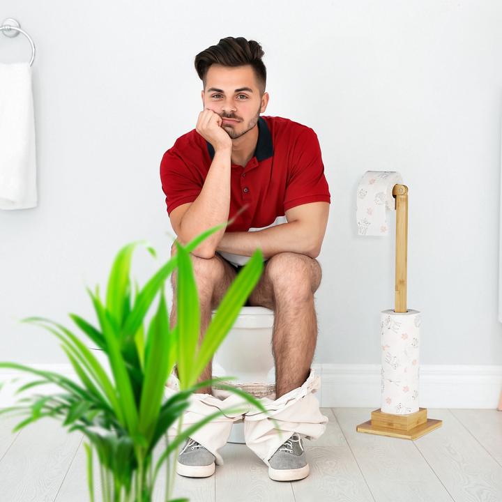 Actual product image Relaxdays Toilet paper holder standing