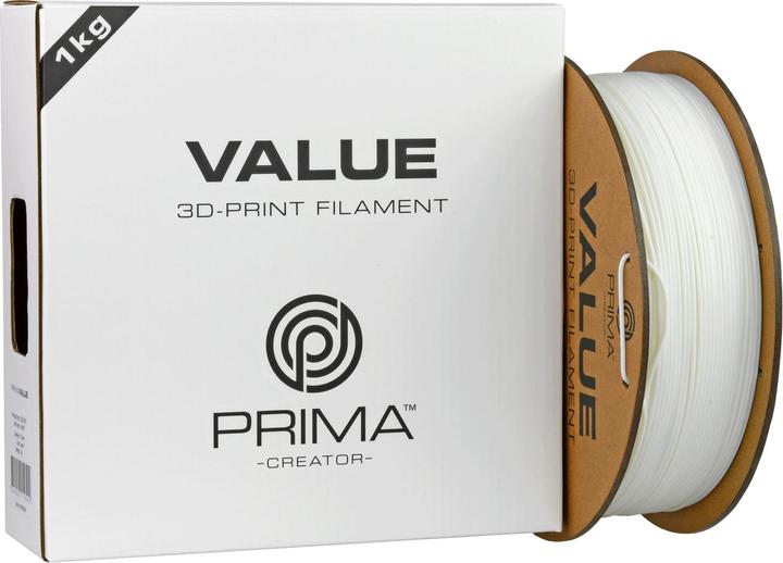 Produktbild Prima Creator PrimaValue ABS -filamentti 3D -tulostimeen,, valkoinen (ABS, 1.75 mm, 1000 g, Weiss)