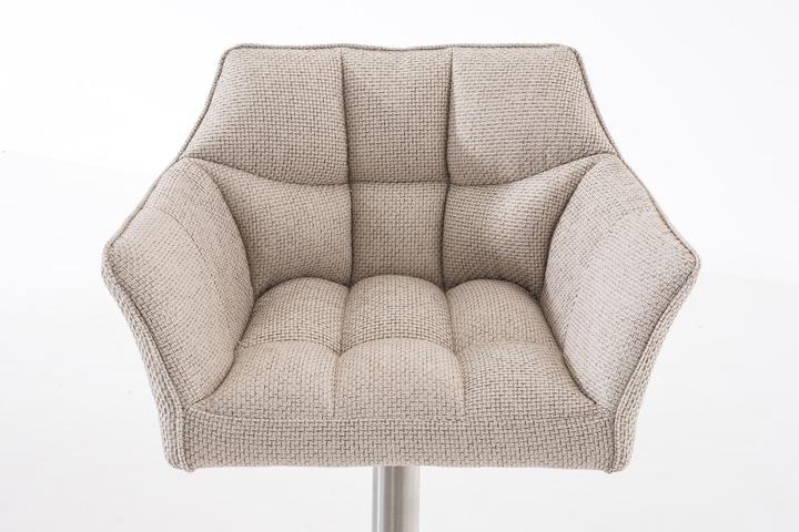 Image du produit CLP Tabouret de bar Damaso E tissu, ivoire