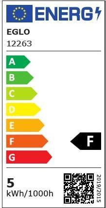 Etichetta energetica EGLO Lampadina LED E14 (E27, 4.90 W, 470 lm, 1 x, F)