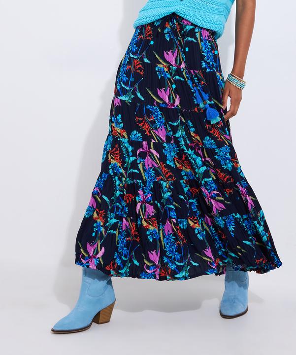 Actual product image Joe Browns Dark Floral Sequin Embellished Skirt (40)