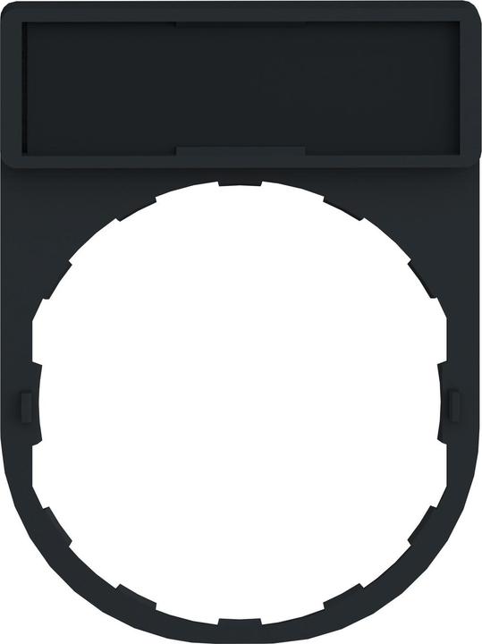 Actual product image Schneider Electric Legend plate,Black/red