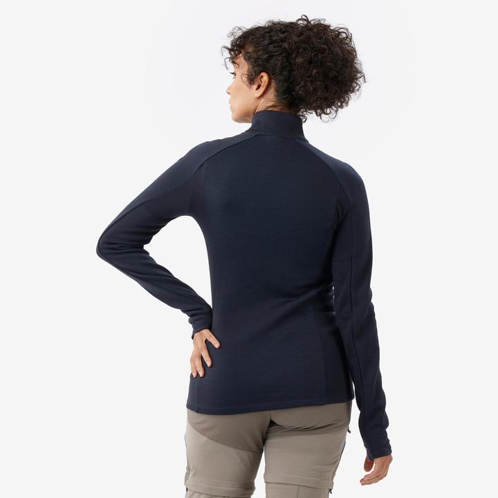 Produktbild Forclaz Merinoshirt Damen langarm - Merino Resist dunkelblau (M)