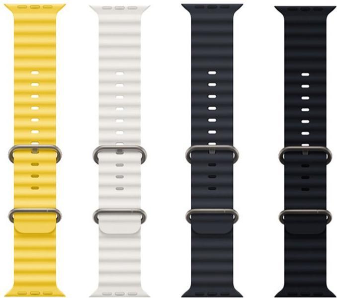 Produktbild PhoneLook Gummi Silikon Armband gewellt Ultra 49 mm (49 mm, Gummi / Silikon)