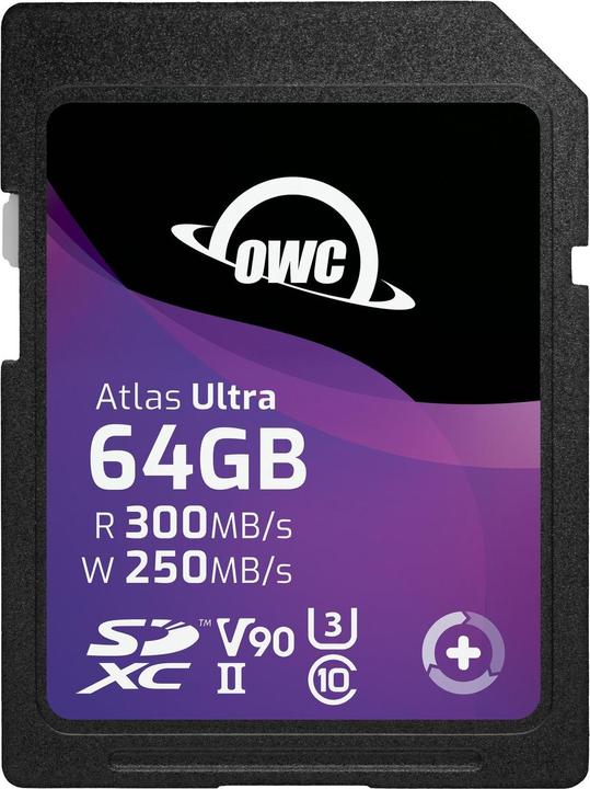 Actual product image OWC Atlas Ultra SDXC V90 UHS-II Memory Card 64GB (64 GB, SDXC, UHS-II)
