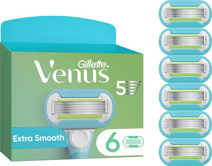 Venus Optic Venus - Gillette Venus Extra Smooth Razor Blades - Green/White - 6 pcs