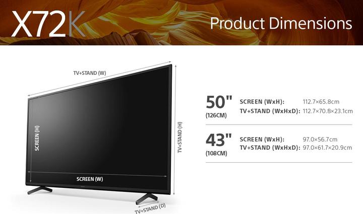 Produktbild Sony KD-43X72K (43", X72K, LCD, 4K, 2022)