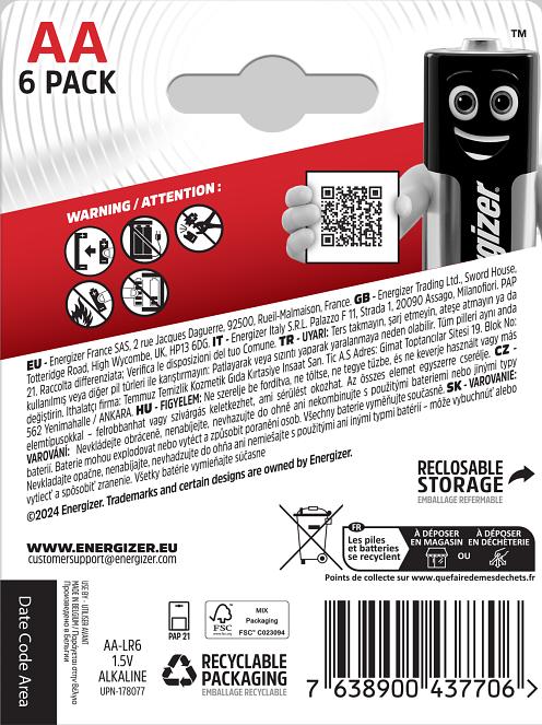 Produktbild Energizer Max (6 Stk., AA)