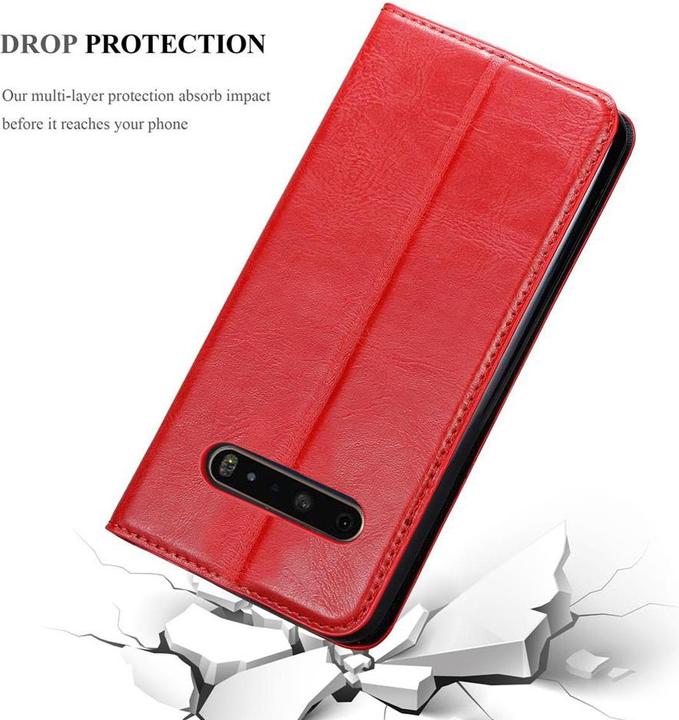 Actual product image Cadorabo Book Invisible Magnet Cover (LG V60 ThinQ 5G)