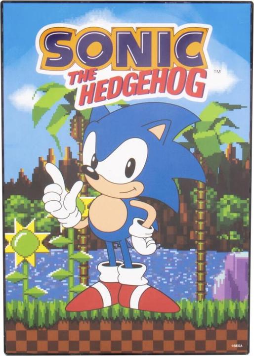 Image du produit Fizz Creations Sonic the Hedgehog - Affiche avec fonction lumineuse (21 x 30 cm)