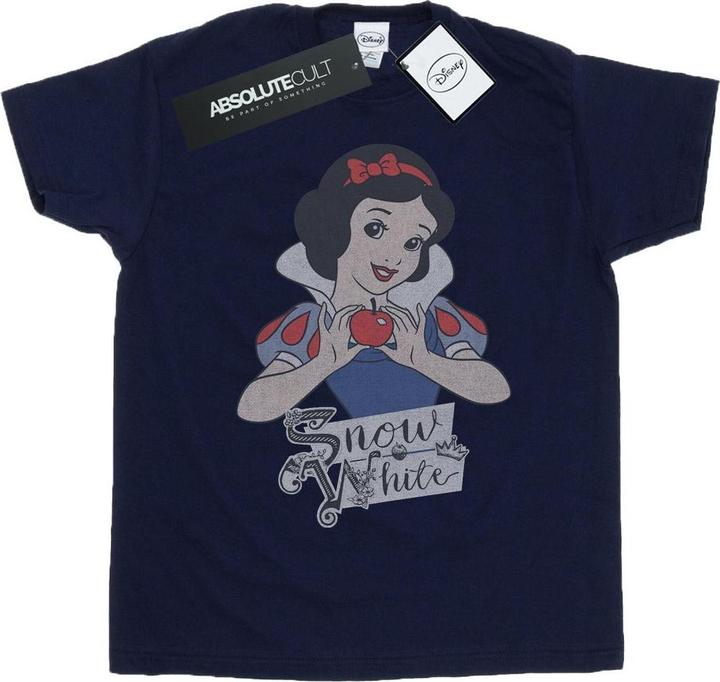 Actual product image Disney Princess Womens/Ladies Snow White Apple Cotton Boyfriend T-Shirt (XXL)