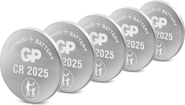 Actual product image GP Batteries Lithium Cell (5 pcs., CR2025, 160 mAh)