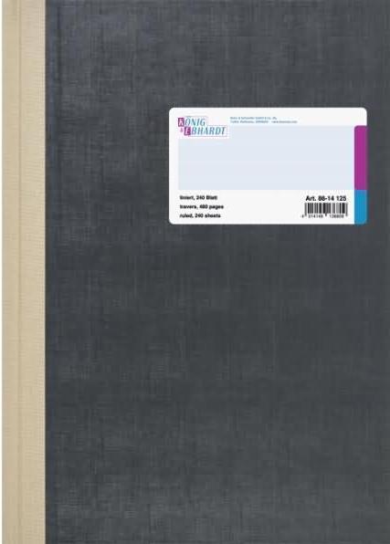 Immagine prodotto König & Ebhardt Libro da visita DIN A4 foderato grigio 240 fogli. (240 x)