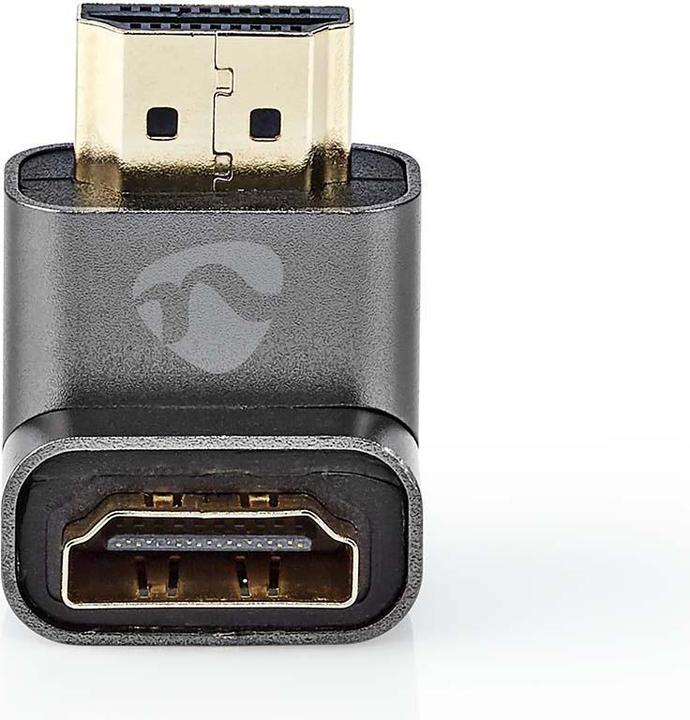 Produktbild Nedis HDMIT Adapter HDMIT Connector / HDMIT Male HDMIT Female / HDMIT Output Gold Plated Angled 90° (HDMI, 3 cm)