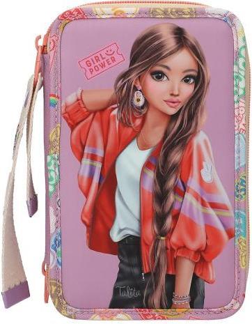 Magni DEPESCHE TOPModel Federtasche 3fach GIRLPOWER mit Anhänger gefüllt