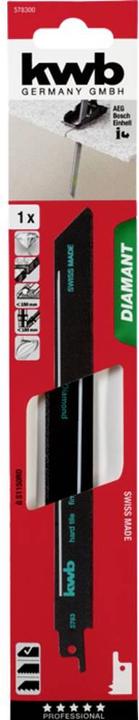 Actual product image kwb 1 reciprocating saw blade. Diamond