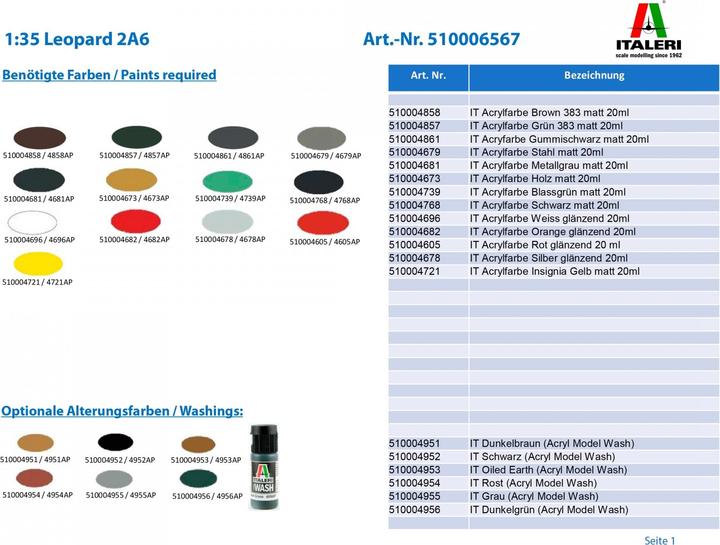 Produktbild 1:35 Leopard 2A6