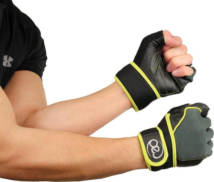 Immagine prodotto Fitness Mad Uomo Core Fitness Pelle Guanti da Allenamento (XL)