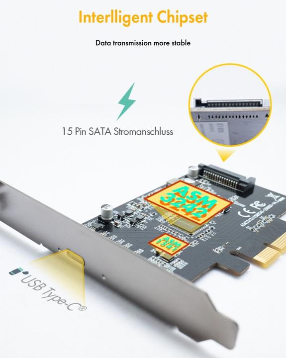 Produktbild Icy Box PCI Card IcyBox USB Type-C Controller Karte IB-PCI1901-C32