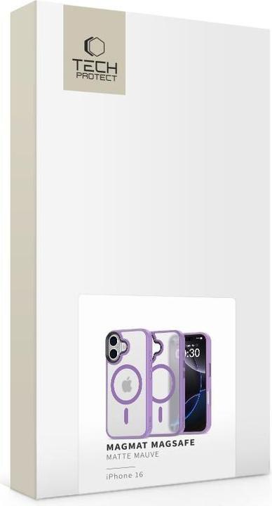Immagine prodotto Tech-Protect MagMat MagSafe iPhone 16 Case - Purple (Apple iPhone 16)