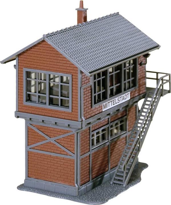 Image du produit Faller Maison à colombage et escalier extérieur ainsi que quelques éléments d’installations typiques au pre