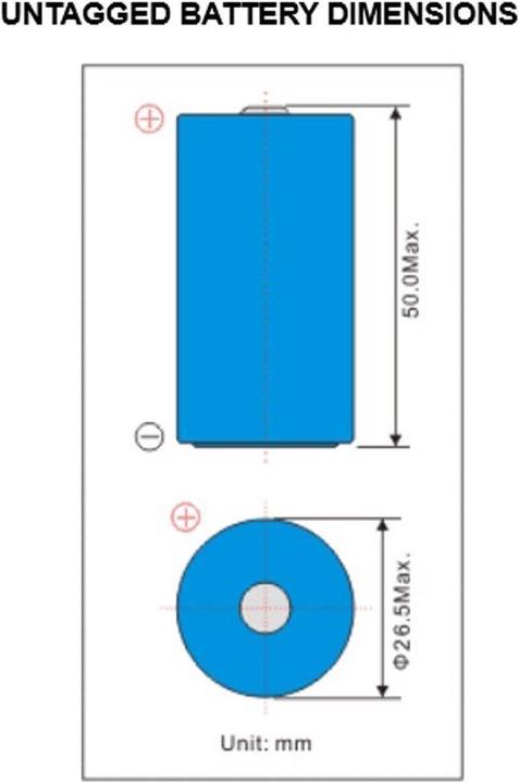 Actual product image Eve Batterie Battery ER26500, C Size Bobbin ER 26500 (1 pcs., C, 9000 mAh)